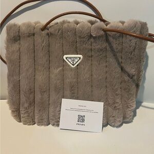 PRADA VIP GWP FAUX FUR BAG